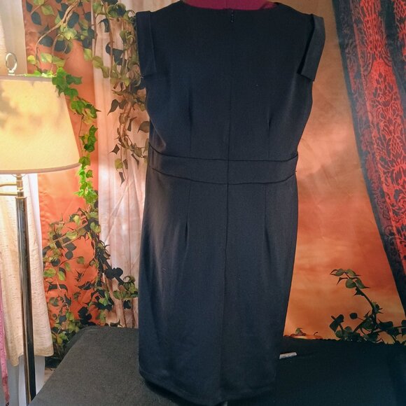 NWT: R & M Richards Sze 18W Black Sequin Lace Cocktail Formal Dress - Picture 2 of 7